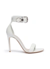 ALEXANDER MCQUEEN Jewelled buckle ankle strap leather sandals