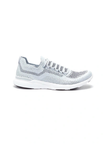 Apl Athletic Propulsion Labs 'techloom Breeze' Knit Sneakers In Icy / Navy / White