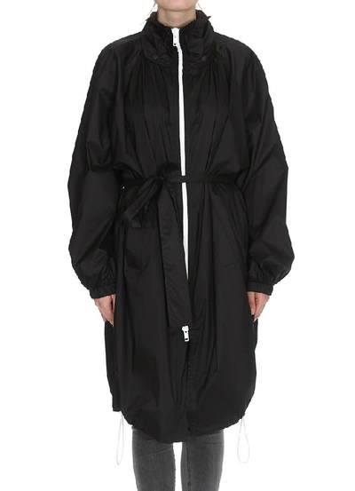 Givenchy Mid-length Belted Raincoat In Black