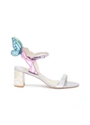 SOPHIA WEBSTER 'Chiara' butterfly wing mirror leather sandals