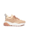 STELLA MCCARTNEY 'ECLYPSE' CHUNKY OUTSOLE FAUX SUEDE AND LEATHER trainers