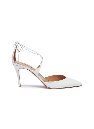Aquazzura 'very Matilde' Tie Bow Cross Strap Pumps