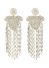 KENNETH JAY LANE Glass crystal fringe drop earrings