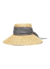 EUGENIA KIM 'Annabelle' satin sash straw hat