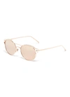 LINDA FARROW Spoiler mirror metal oval sunglasses