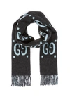 GUCCI GG logo intarsia wool scarf