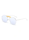 FENDI x Gentle Monster 'GENTLE FENDI 02' acetate bridge metal round sunglasses