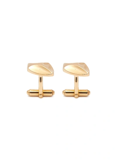 Lanvin Abstract Geometric Cufflinks In Gold