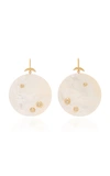 ANNETTE FERDINANDSEN LARGE LUNA EARRING WITH DIAMONDS,LU2WT/D 14K