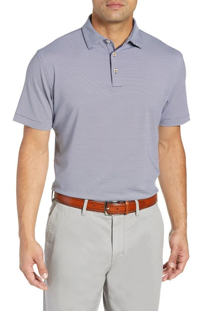 Peter Millar Men's Jubilee Stripe Stretch-jersey Polo Shirt In Navy