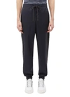 3.1 PHILLIP LIM / フィリップ リム Stripe outseam drop crotch virgin wool jogging pants