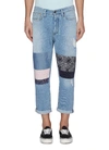 DENHAM Patchwork cropped jeans