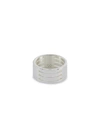 LE GRAMME 'LE 11 GRAMMES' PUNCHED POLISHED STERLING SILVER RING