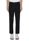 HELMUT LANG Belted cropped wool twill pants