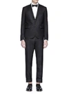 THOM BROWNE Wool twill tuxedo suit and bow tie set