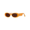 GUCCI ORANGE OVAL-FRAME SUNGLASSES