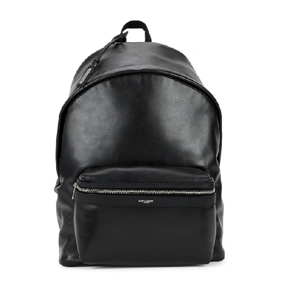 Saint Laurent Black Leather Backpack