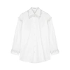 CHRISTOPHER KANE White embellished cotton shirt