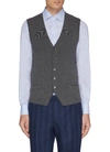 ISAIA Belted ribbed back knit gilet