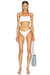 Hunza G Gigi High-leg Crinkle-jersey Bikini In White