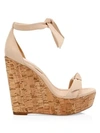 ALEXANDRE BIRMAN Clarita Suede & Cork Platform Wedges