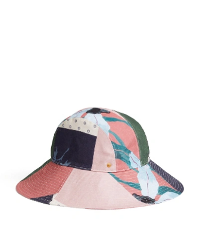 Tory Burch Floral Patchwork Hat In Pattern