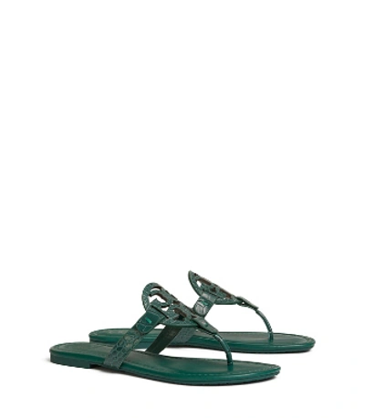 Tory Burch Miller Sandal, Embossed Leather In Norwood