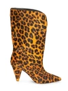 ATTICO Leopard Calf-Hair Mid-Calf Boots