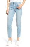 Reformation Julia Crop High Waist Cigarette Jeans In Sky