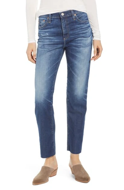 Ag The Isabelle High Waist Ankle Straight Leg Jeans In 11 Year Fortitude