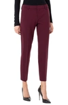 Liverpool Jeans Company Kelsey Knit Trousers In Cocoa Burgundy