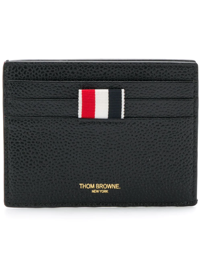 Thom Browne Rwb Edge Stain Double-sided Cardholder In 001