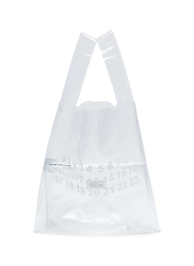Maison Margiela Pvc Shopper Tote Bag In Clear