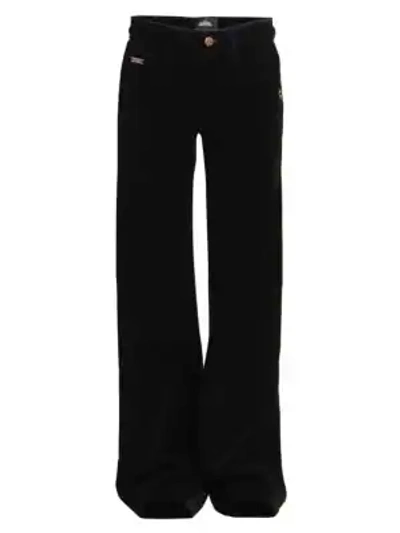 Marc Jacobs The Marchives Velveteen Flared Jeans In Black