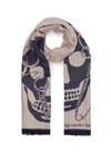 ALEXANDER MCQUEEN Chained Skull wool scarf