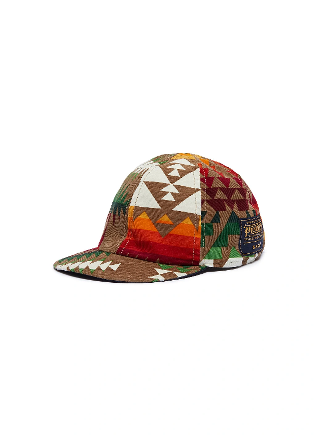 Sacai X Pendleton Geometric Print Corduroy Baseball Cap | ModeSens