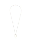 LE GRAMME 'LE 3.4 GRAMMES' GEOMETRIC SILVER PENDANT NECKLACE