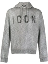 DSQUARED2 ICON PRINT HOODIE