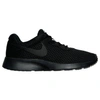 Nike Women's Tanjun Casual Shoes In Black/black/white