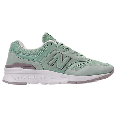 New Balance Women's 997 Casual Shoes, Green In Green