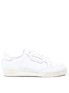 ADIDAS ORIGINALS WHITE LEATHER CONTINENTAL 80 SNEAKERS,10970046