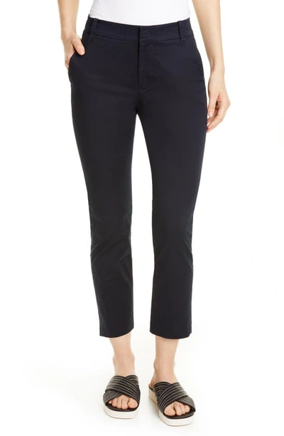 Vince Coin Pocket Stretch Cotton Chino Pants In Navy
