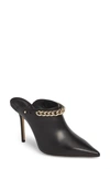 JIMMY CHOO LEXX CHAIN POINTY TOE MULE,J000123785