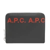 APC A.P.C. Logo Zip Wallet,PXAWV-H63239-GAC70