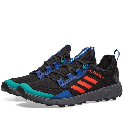 Adidas Consortium White Mountaineering Terrex Agravic Speed Ripstop And Mesh Sneakers In Black