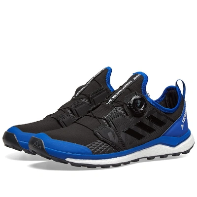 Adidas Consortium White Mountaineering Terrex Agravic Boa Ripstop And Mesh Trainers In Black