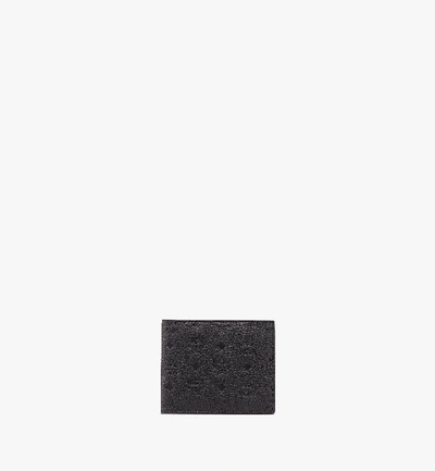 Mcm Bifold Wallet In Tivitat Leather In Black