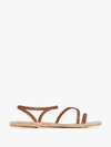Ancient Greek Sandals Brown Apli Eleftheria Sandals In Brown