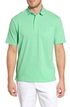 Johnnie-o Cliffs Classic Fit Stripe Polo In Highlighter