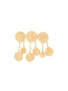 OSCAR DE LA RENTA Goldtone Pendant Coin Brooch